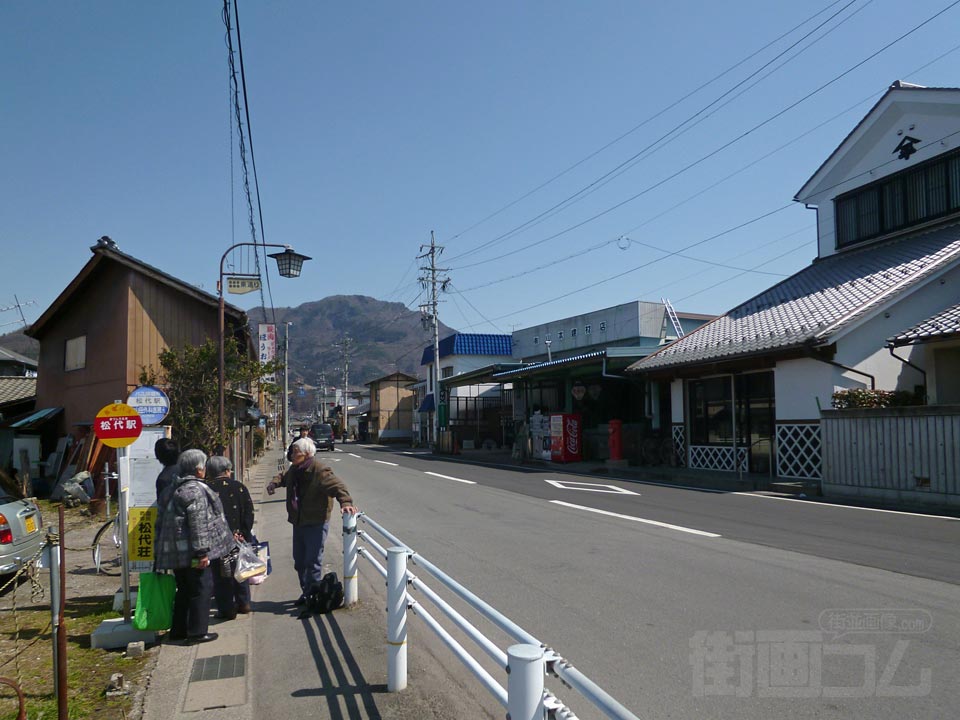 松代駅バス停写真画像
