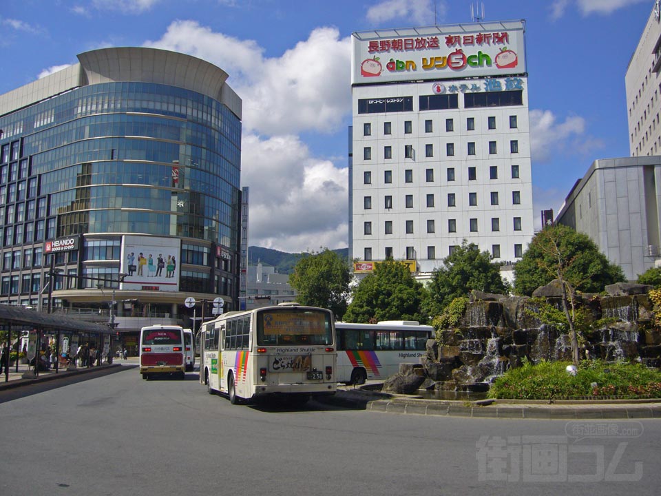 長野駅前バスターミナル写真画像