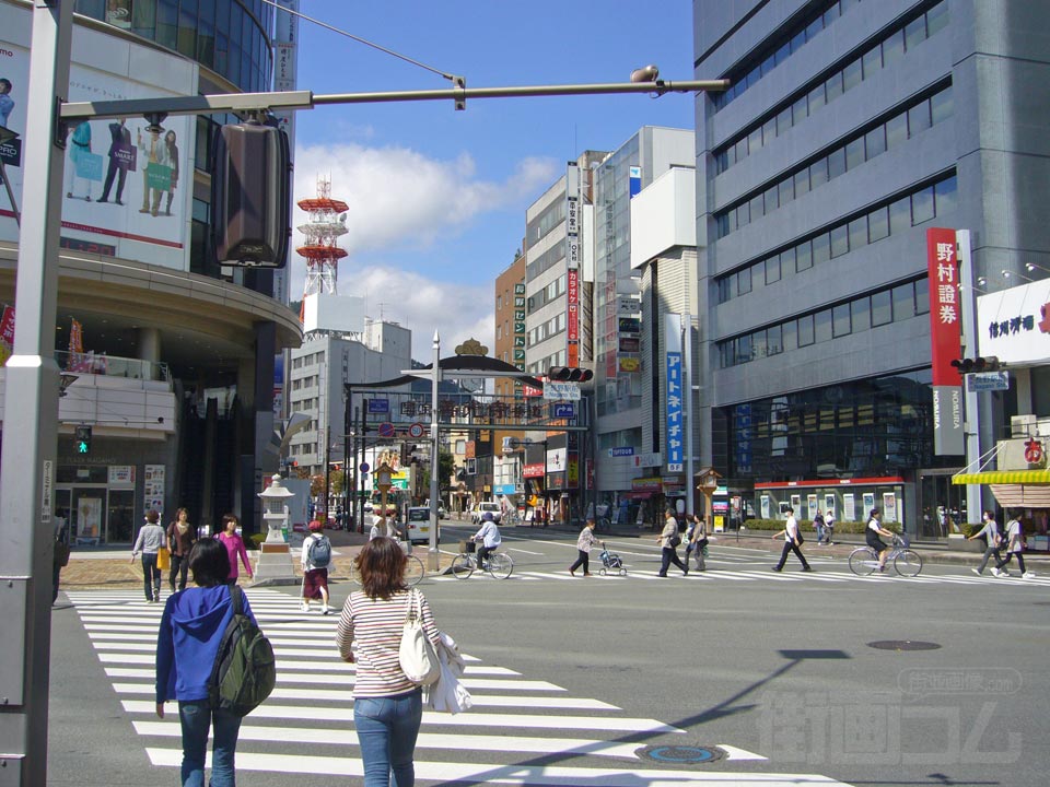 長野駅前交差点写真画像