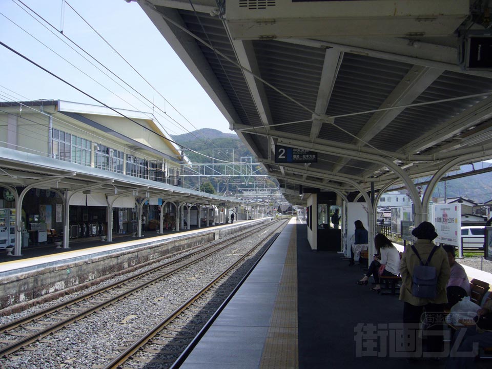 JR下諏訪駅ホーム写真画像