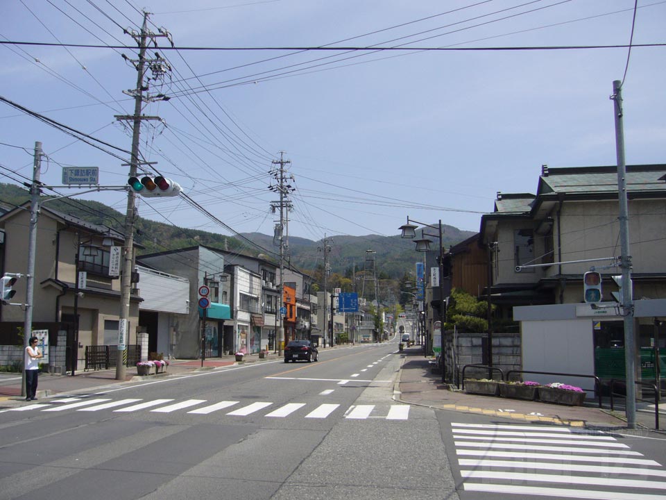 下諏訪駅前交差点写真画像
