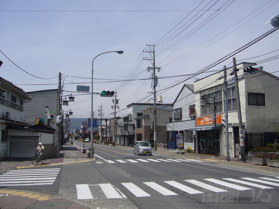 下諏訪駅前交差点写真画像