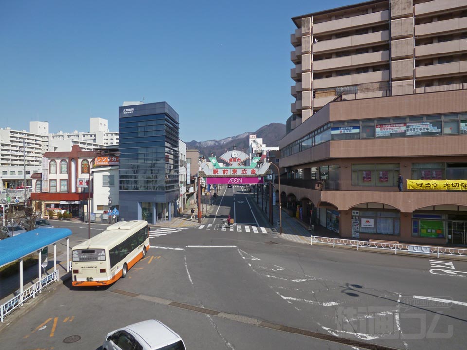長野電鉄須坂駅前写真画像