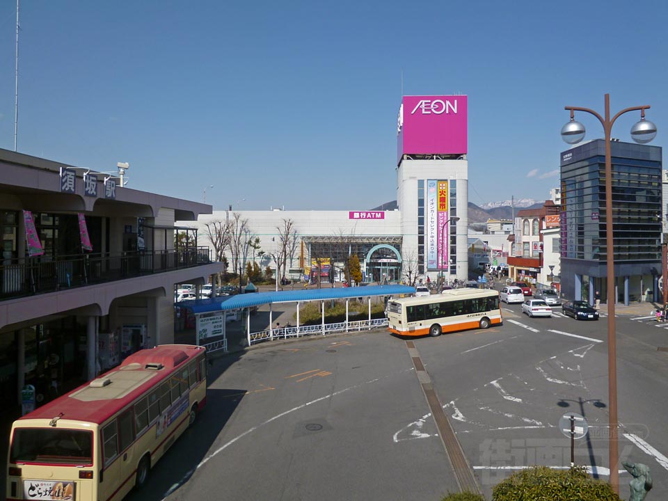 長野電鉄須坂駅前写真画像