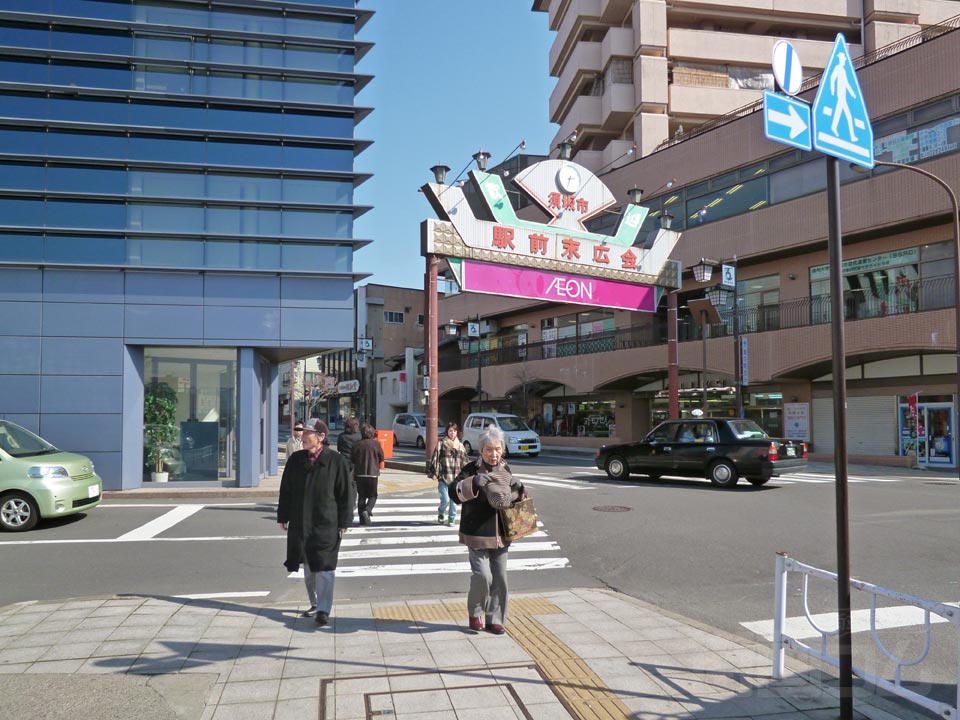 長野電鉄須坂駅前写真画像