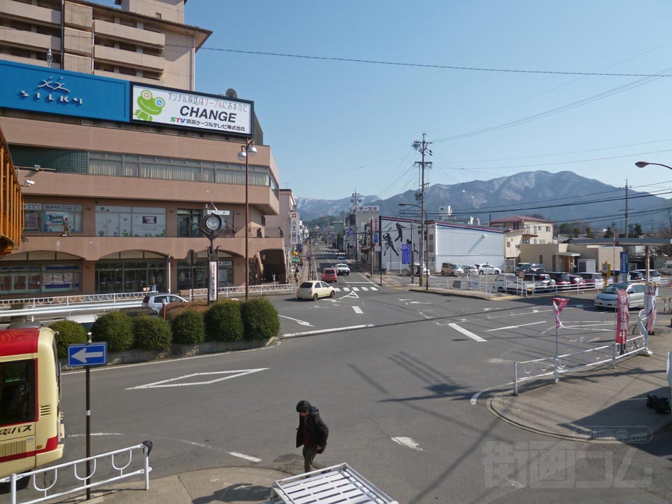 長野電鉄須坂駅前写真画像