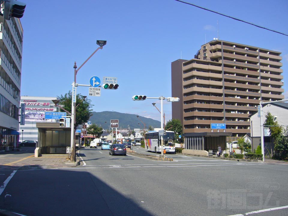 善光寺下駅交差点周辺写真画像
