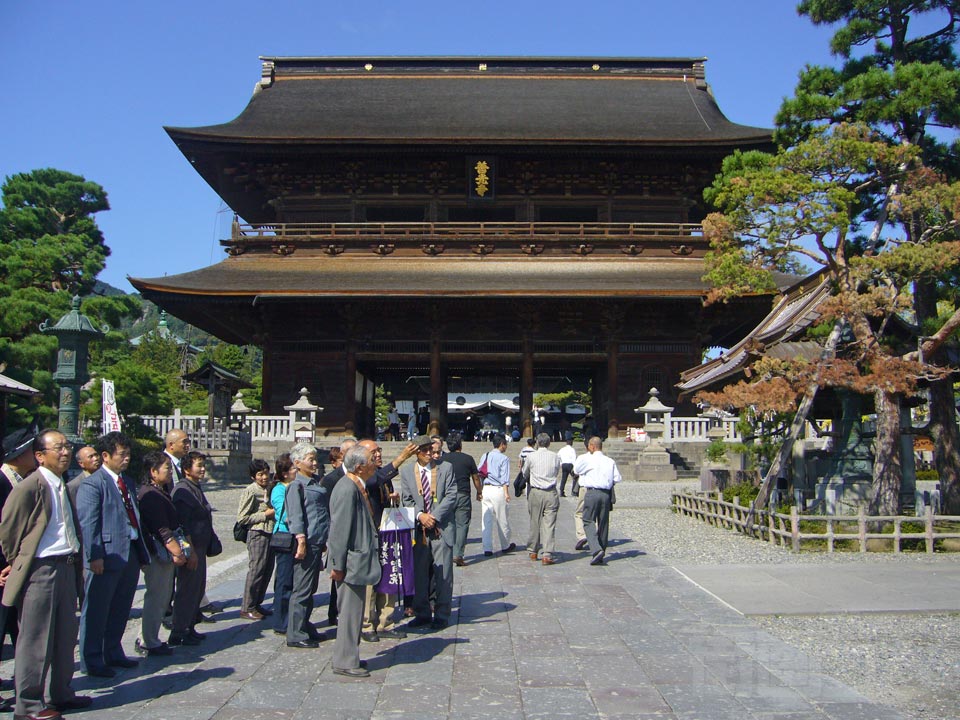 善光寺山門(三門)写真画像