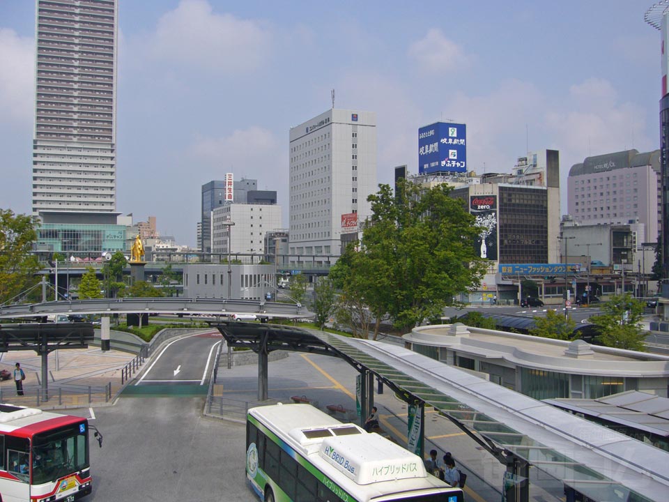 JR岐阜駅北口(長良口)バスターミナル写真画像