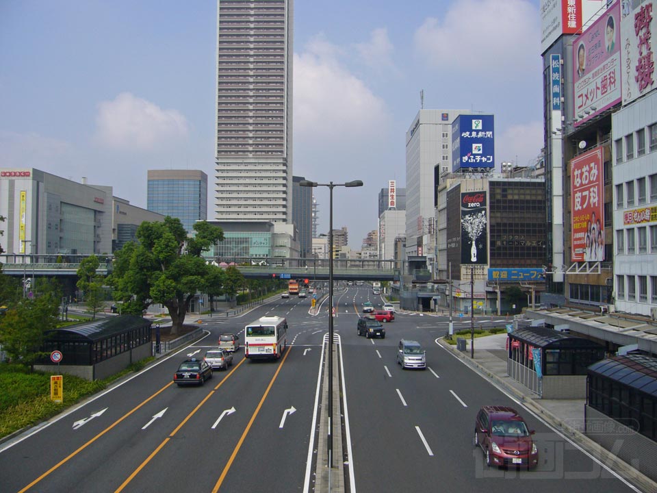 岐阜駅北交差点写真画像