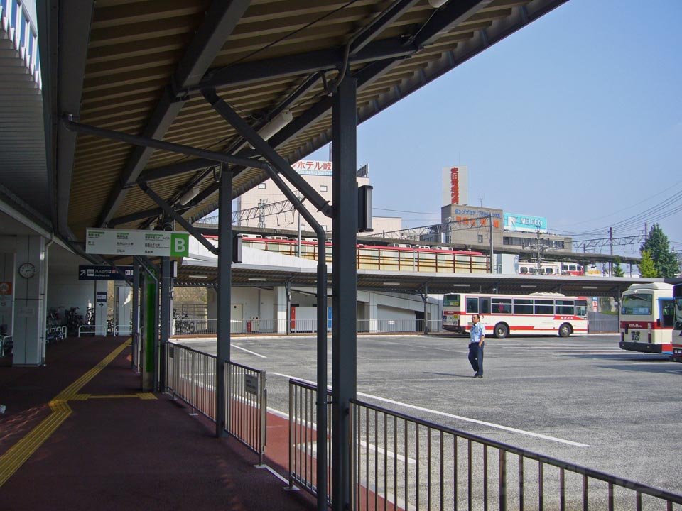 名鉄岐阜駅バスターミナル写真画像