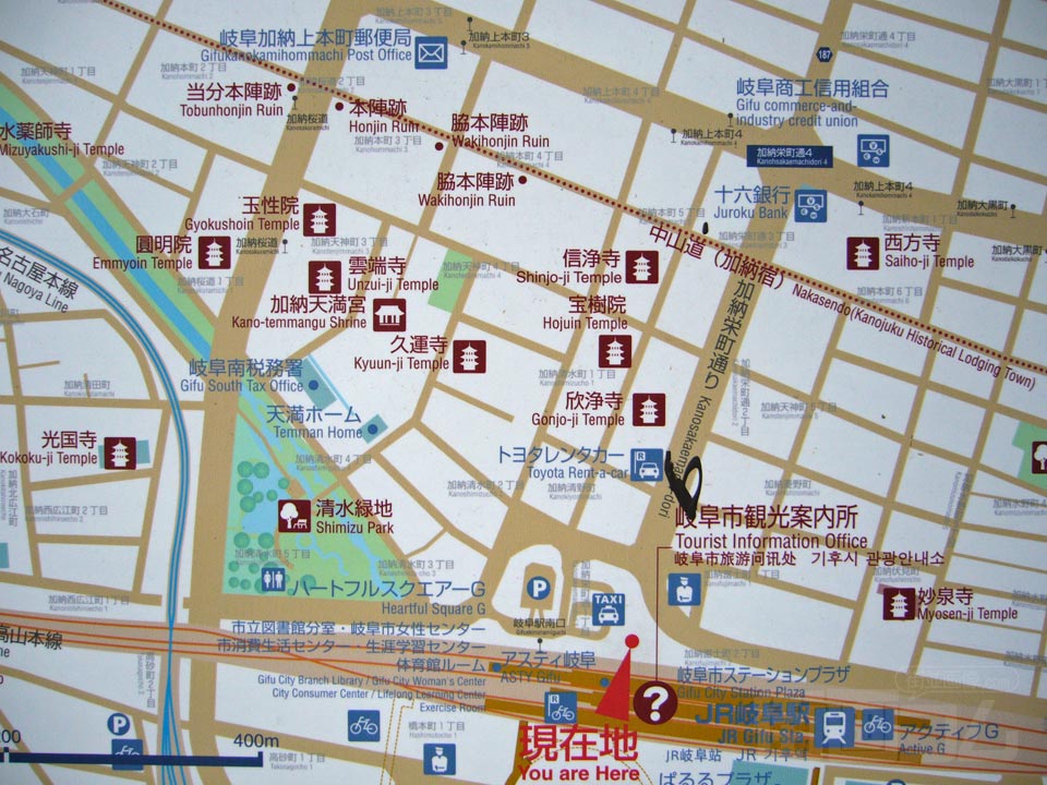 岐阜駅南口(加納口)周辺MAP写真画像