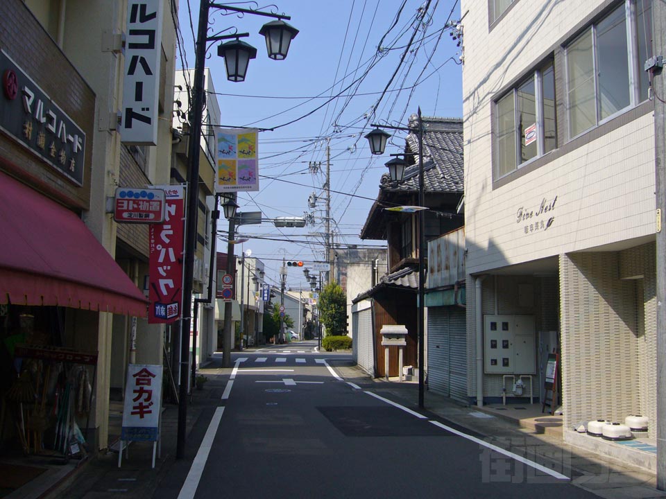 長良中央商店街(旧高富街道)写真画像