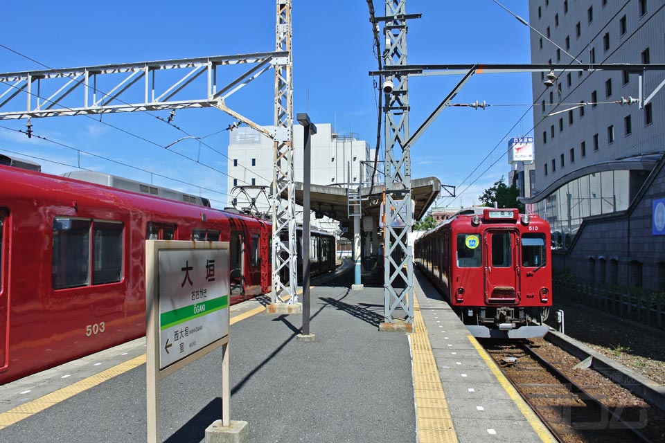 養老鉄道大垣駅ホーム(養老鉄道養老線)