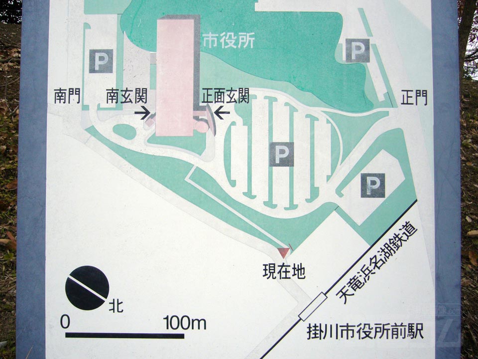 天竜浜名湖鉄道掛川市役所前駅周辺MAP写真画像
