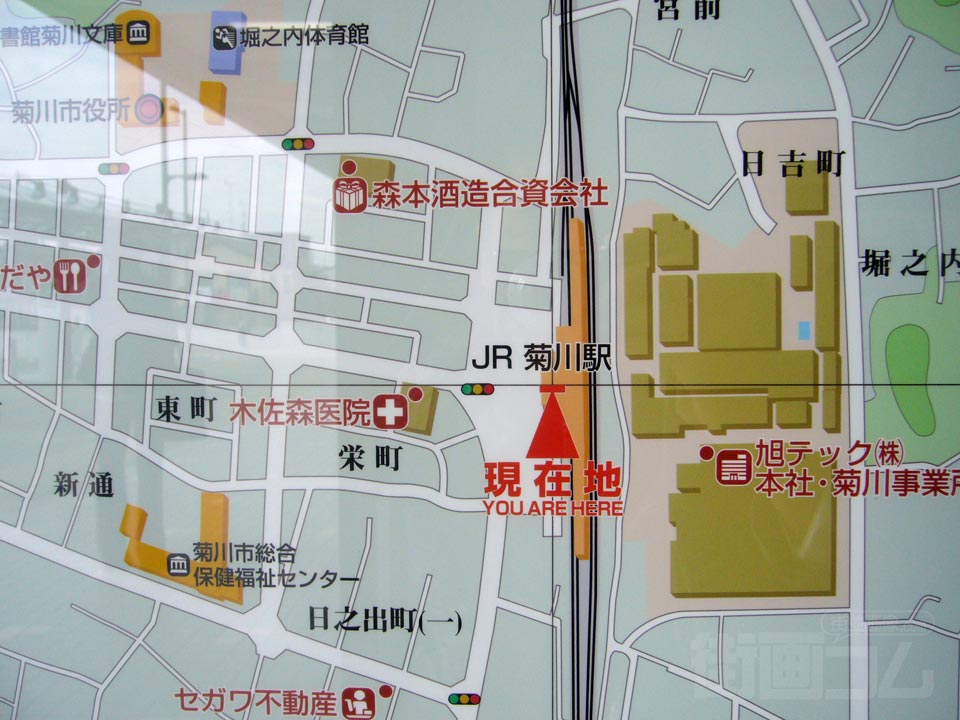 菊川駅前周辺MAP写真画像