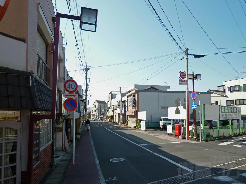 興津駅前通り写真画像