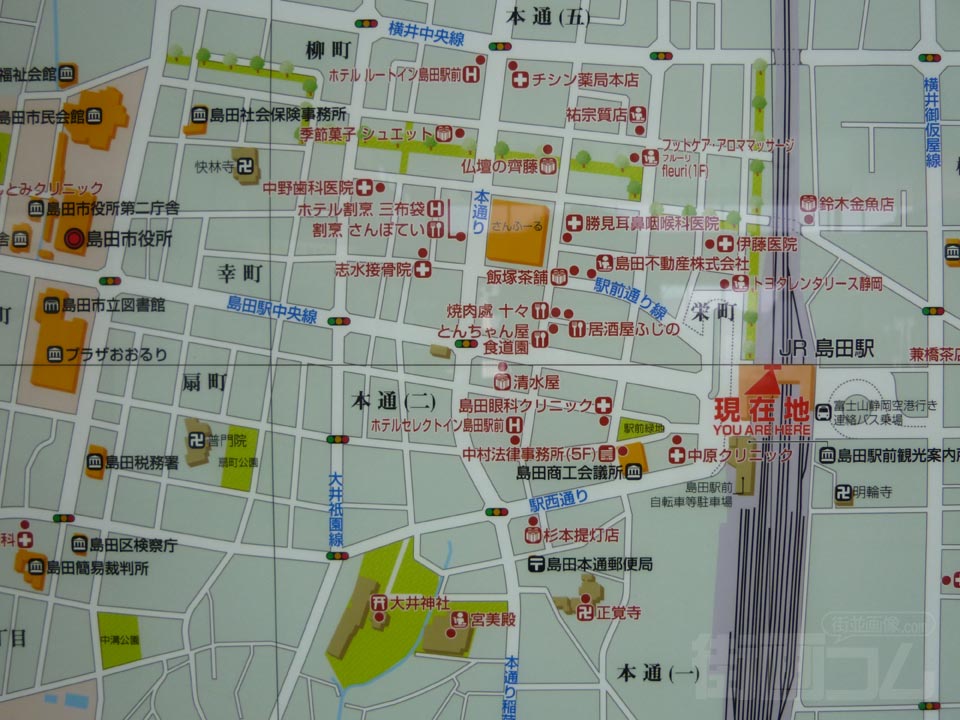 島田駅前周辺MAP写真画像