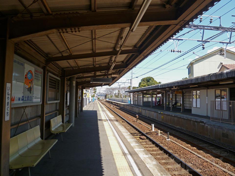 名鉄犬山口駅ホーム写真画像