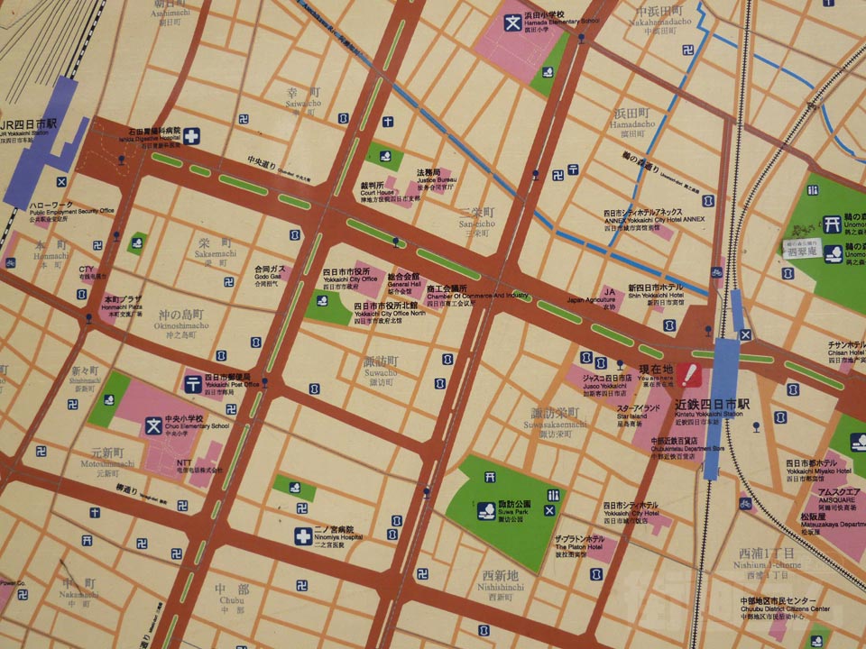 四日市・近鉄四日市駅周辺MAP