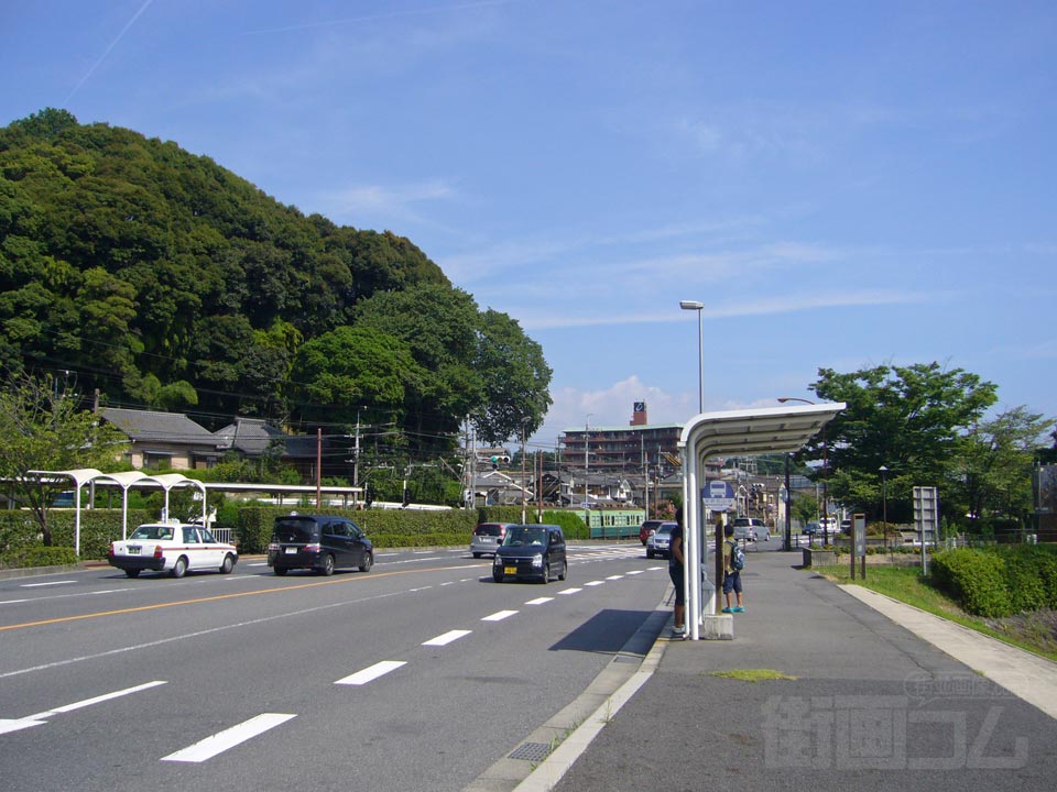 京阪石山寺バス停写真画像