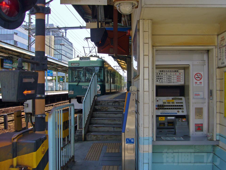 京阪島ノ関駅改札口