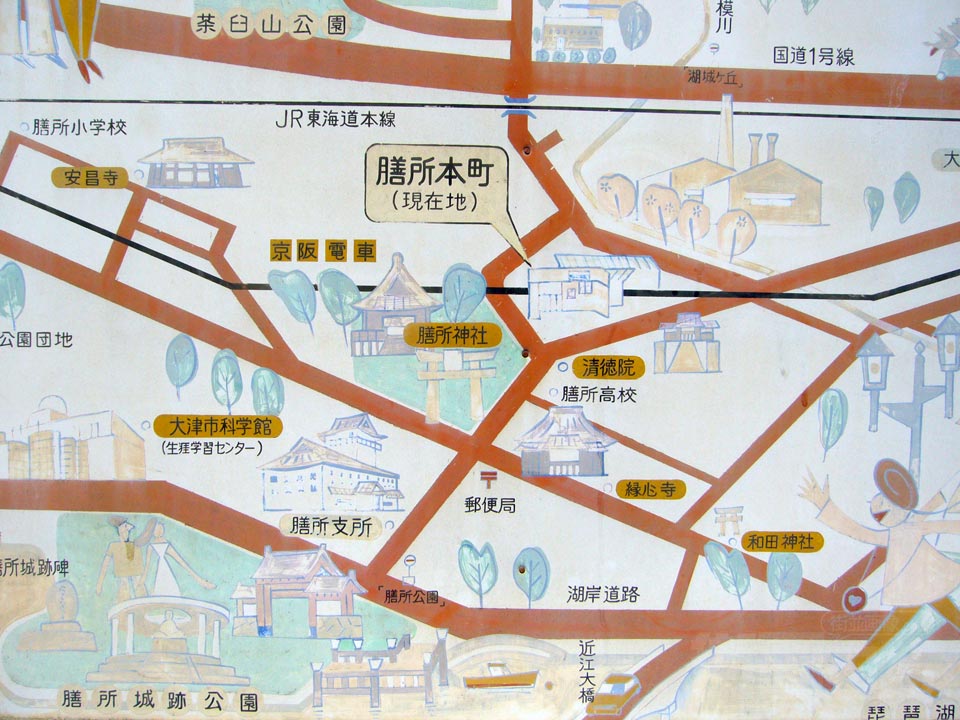 膳所本町駅周辺MAP写真画像