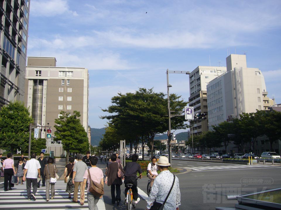 河原町御池交差点写真画像