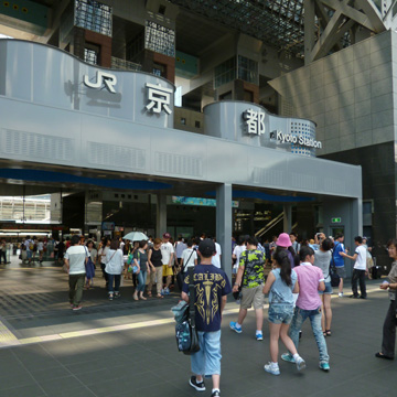 京都駅周辺の街並み