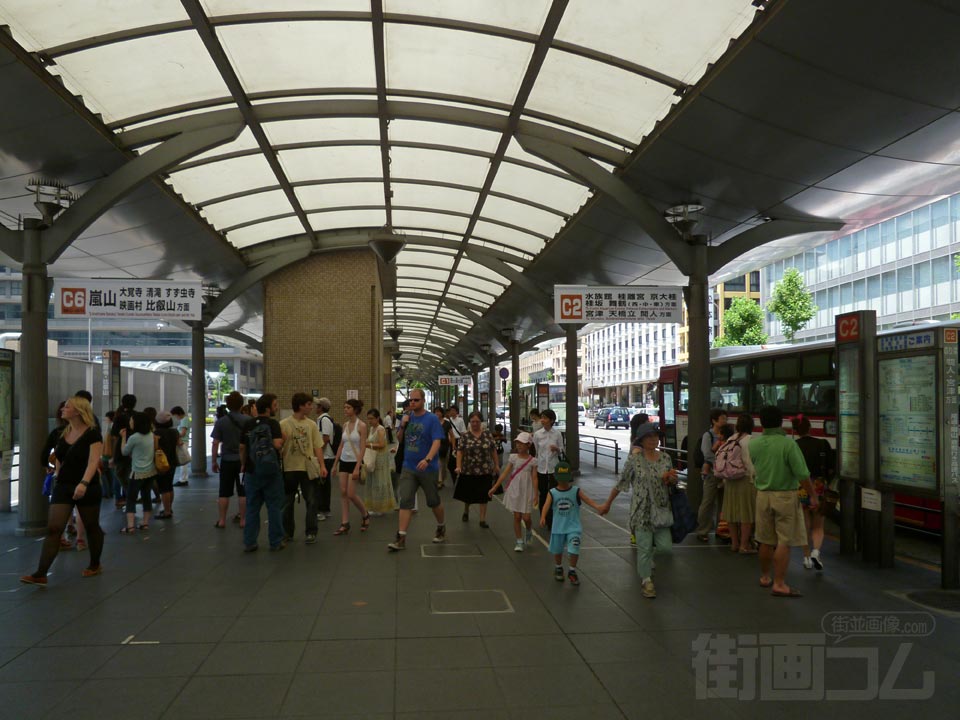 京都駅前バス停