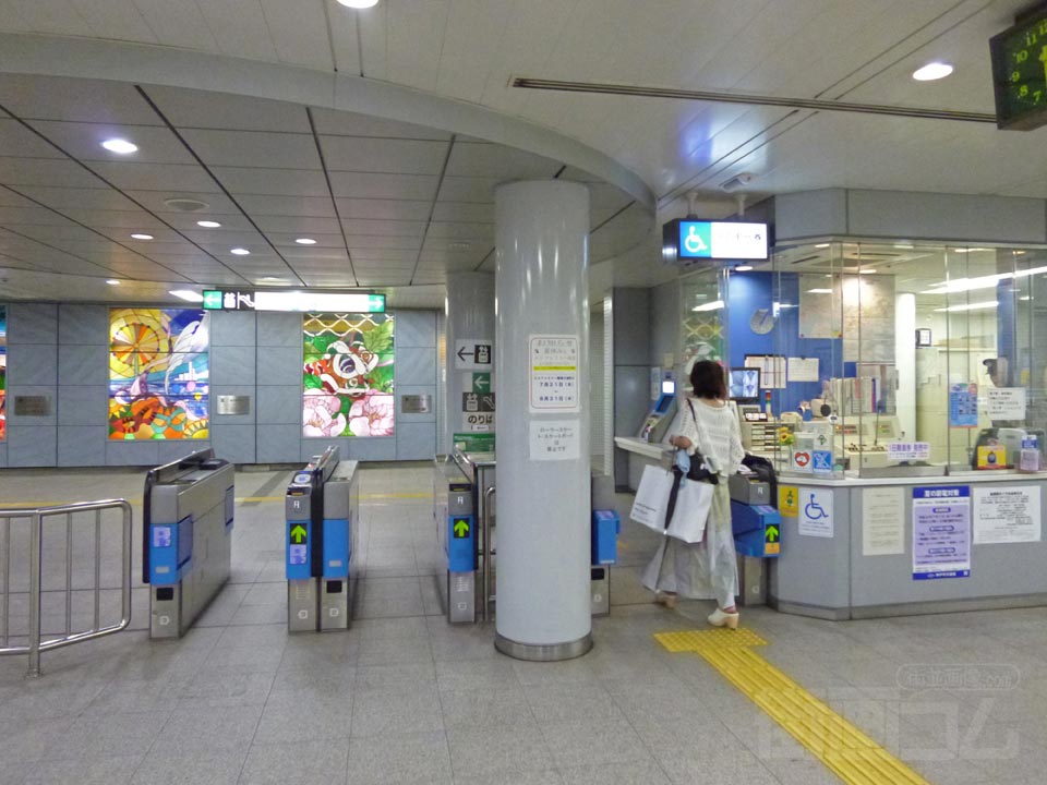 神戸市営地下鉄旧居留地・大丸前駅改札口