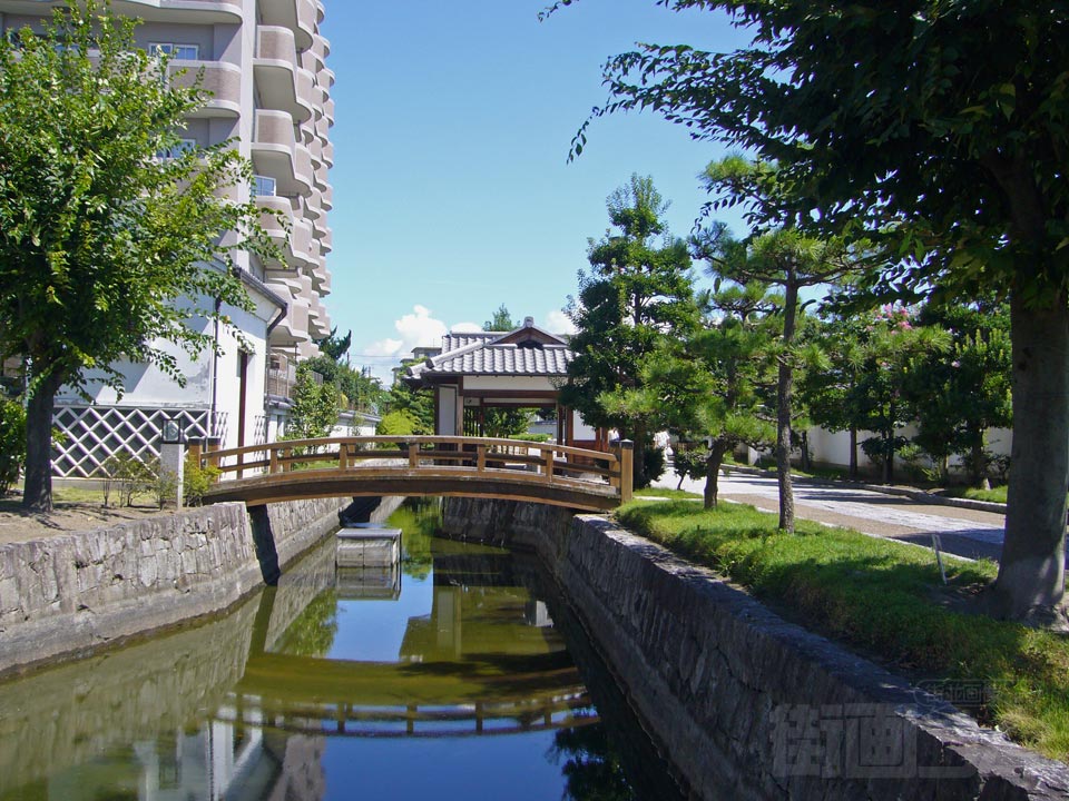 郡山城外濠跡(外堀緑地)写真画像