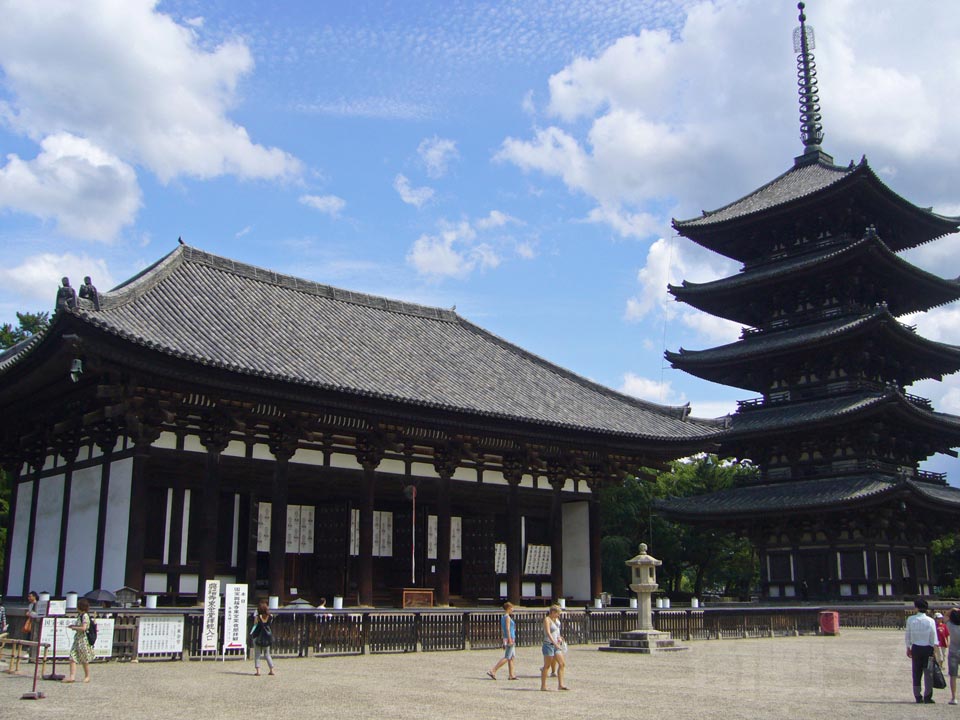 興福寺東金堂・五重塔写真画像