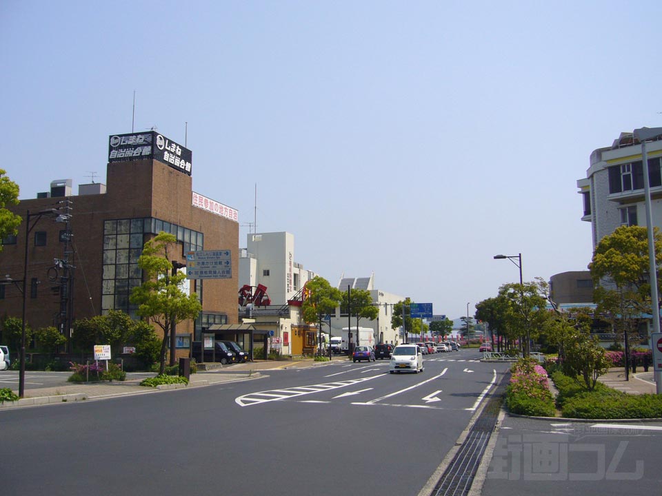 一畑電車松江しんじ湖温泉駅前写真画像