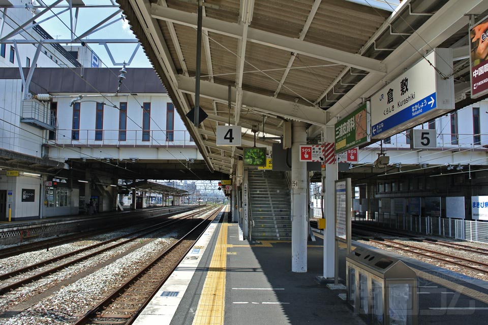JR倉敷駅ホーム(JR伯備線)