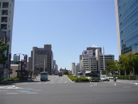 広島駅前交差点写真画像
