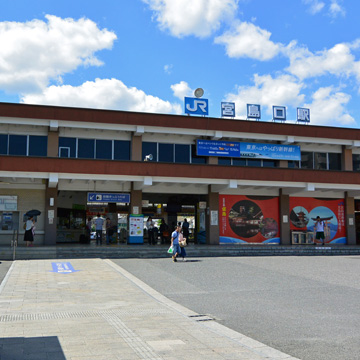 広島県廿日市市宮島口駅前写真画像