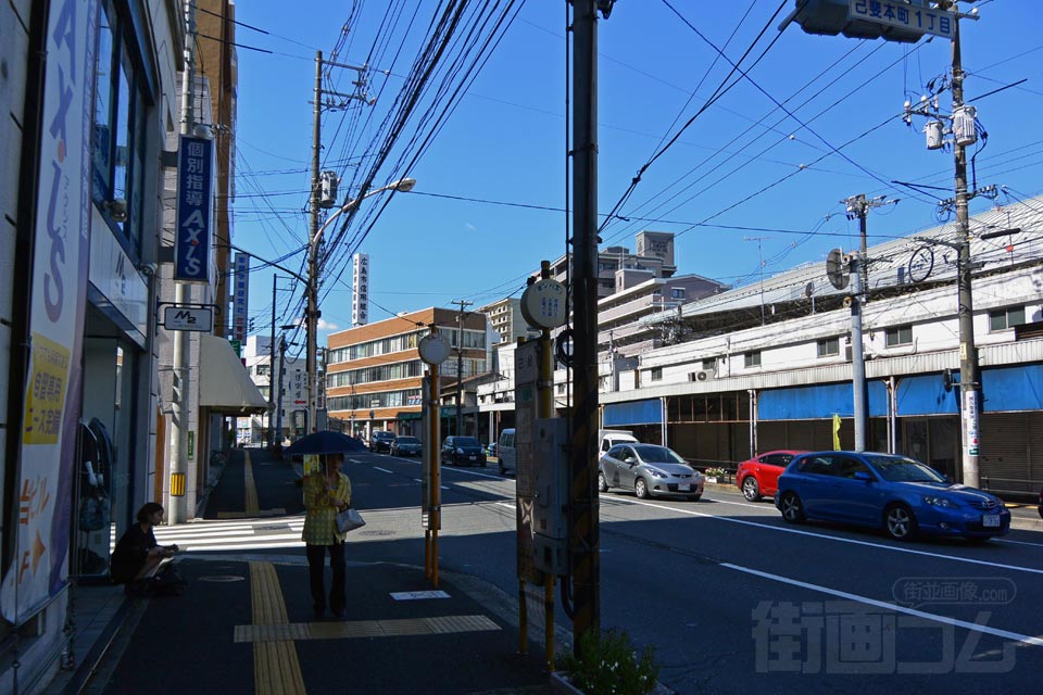 己斐バス停