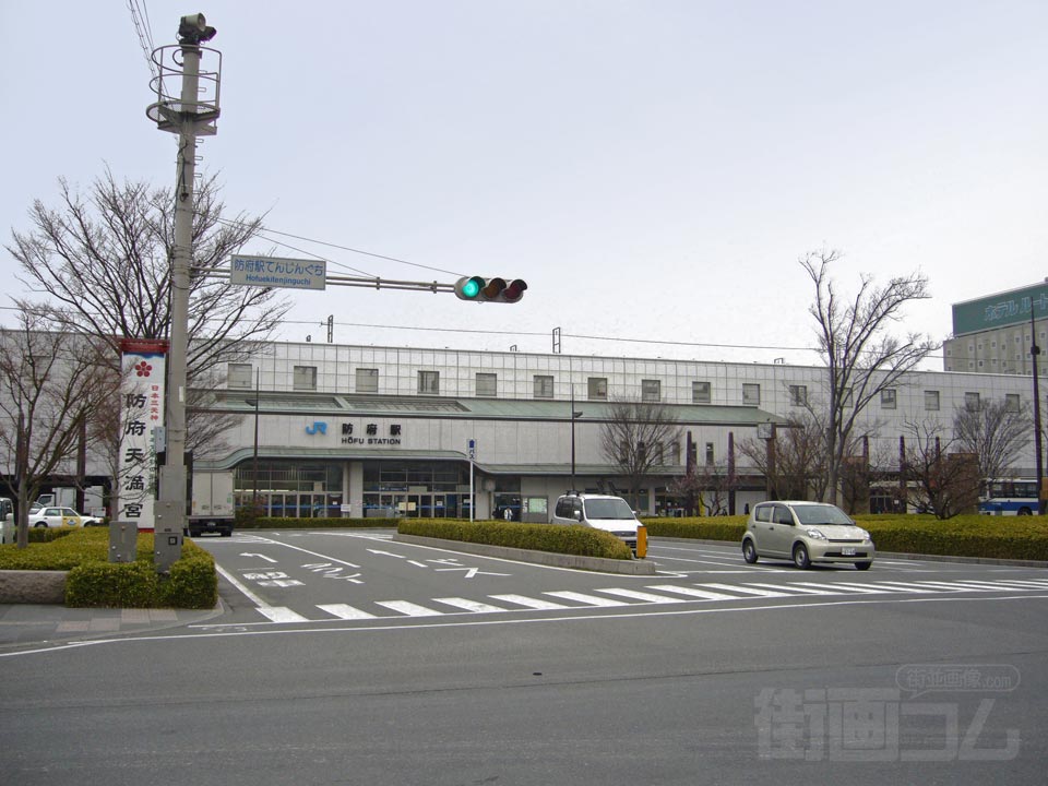 防府駅てんじんぐち交差点写真画像