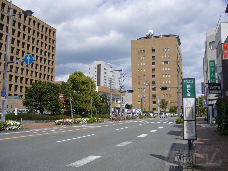 県庁前バス停写真画像