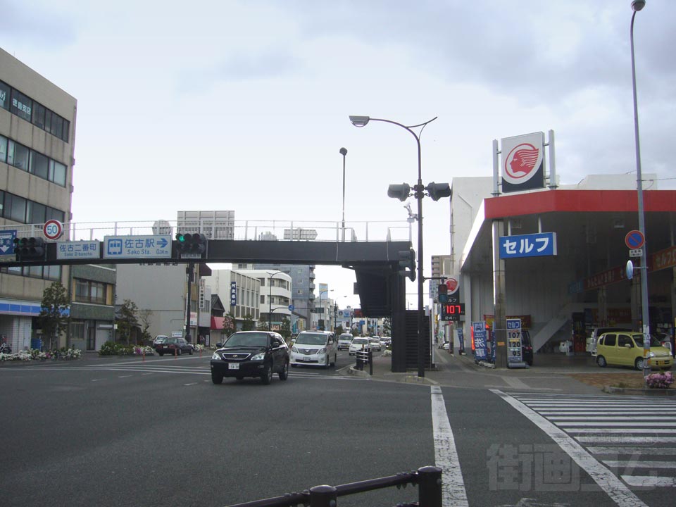 佐古二番町交差点写真画像