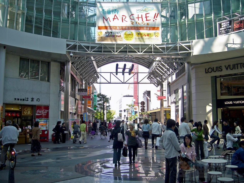 丸亀町商店街写真画像