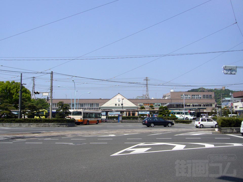 松山駅前交差点写真画像