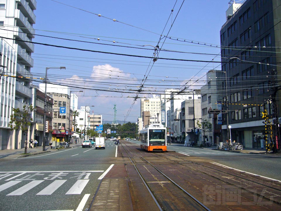 伊予鉄大手町駅前電停前写真画像