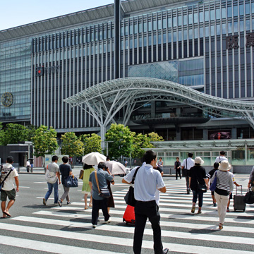 博多駅周辺の街並み
