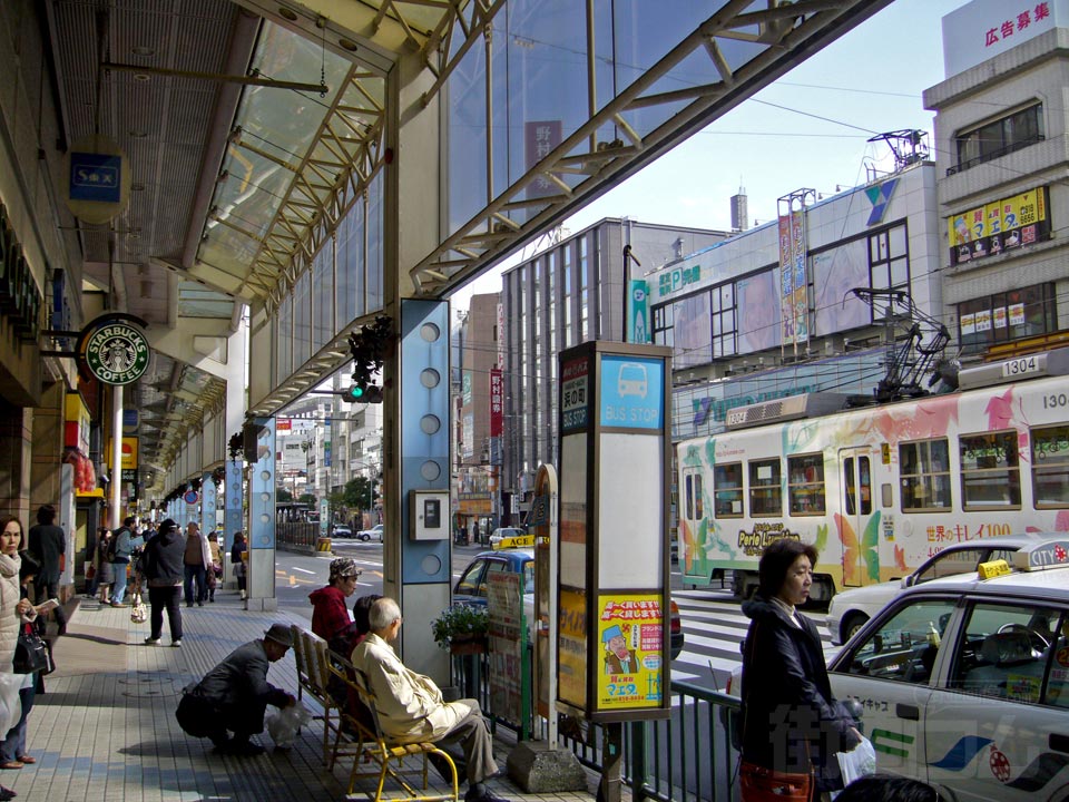 浜の町バス停