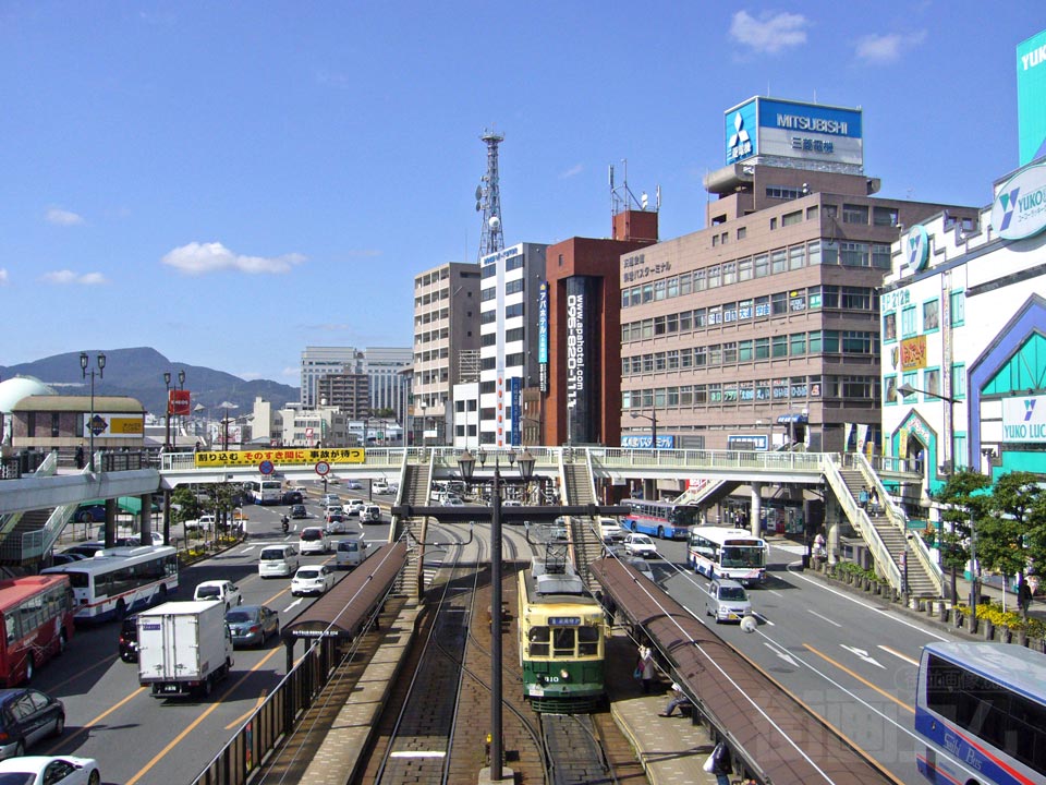 長崎電気軌道長崎駅前電停写真画像