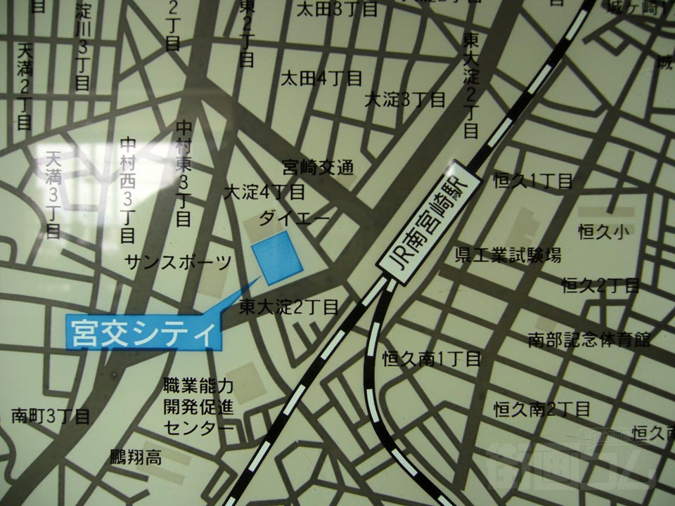 南宮崎駅前周辺MAP写真画像