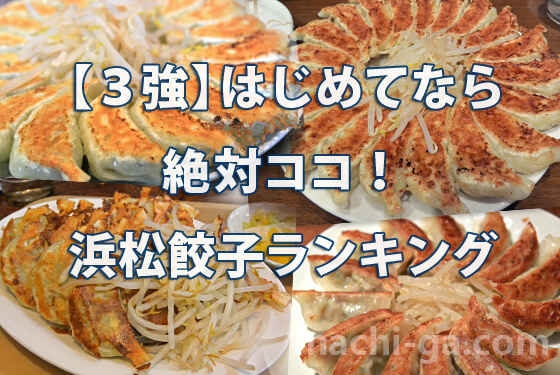 【浜松3強】はじめてなら絶対ココ!浜松餃子ランキング