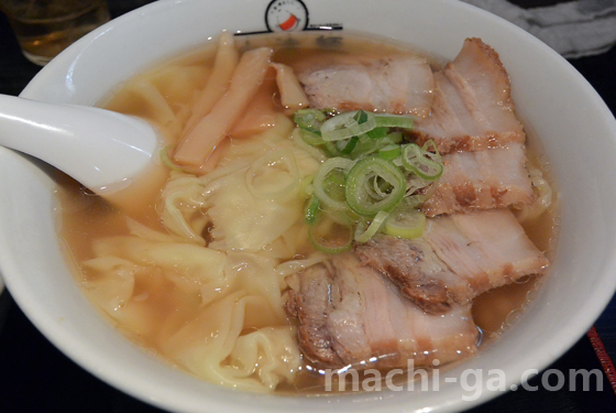 「会津喜多方ラーメン小法師」のわんたんラーメン